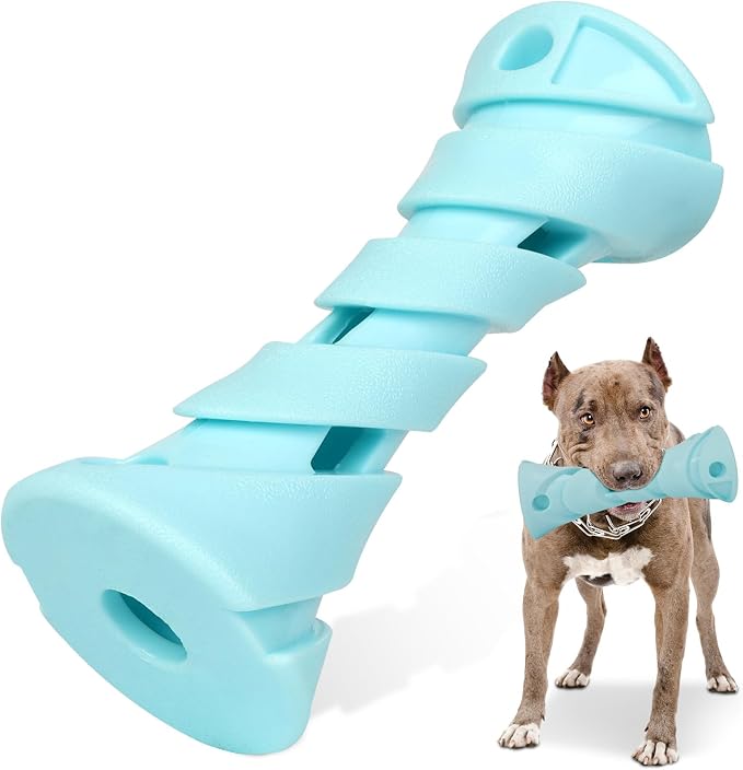 Interactive Dog Puzzle Toy for Boredom, Rubber Chew Toy Teething Toy to Keep by KGPERGU