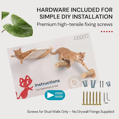 7 Ruby Road Cat Wall Shelves Hammock Set - Image 8