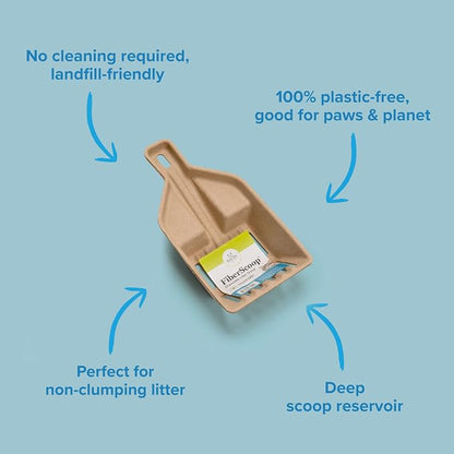 Kitty Sift FiberScoop Disposable Litter Scoop, Plastic-Free & Sustainable - Image 5