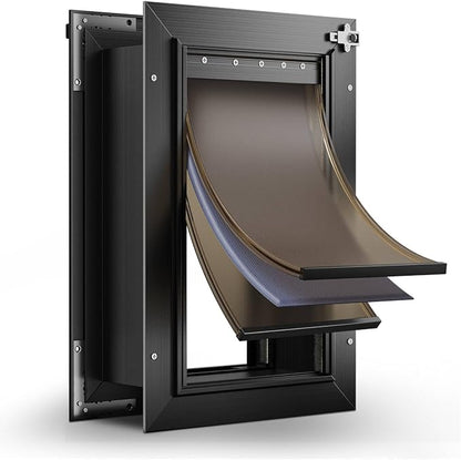 3-Flap Dog Door, All Aluminum Alloy Large Doggy Door Doggie door by HomePage