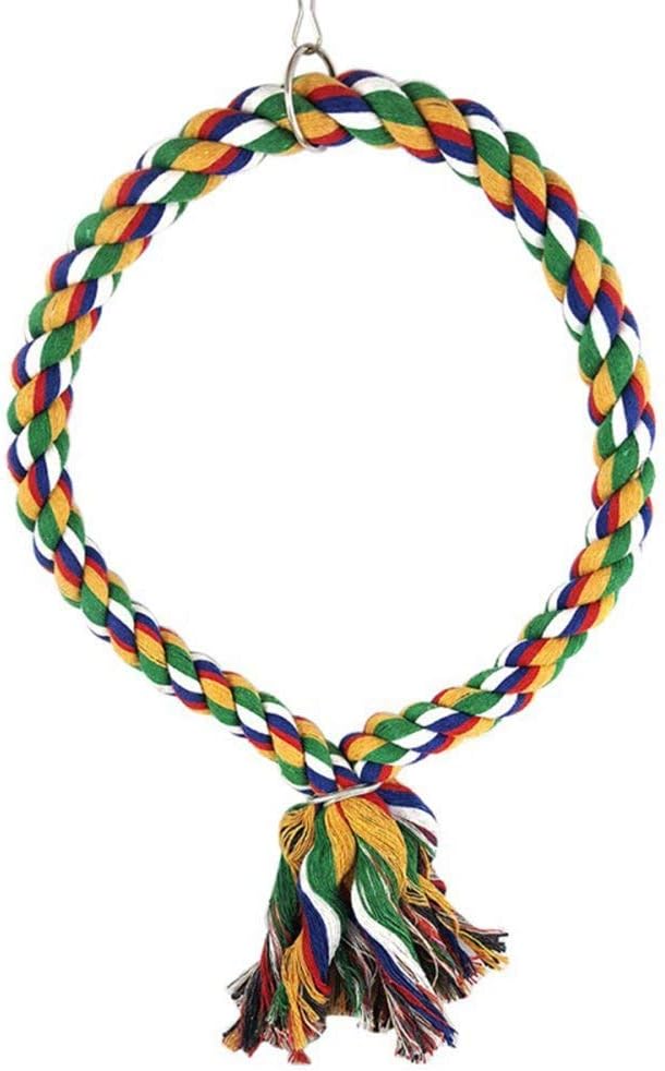 Litewoo Bird Swing Toy Colorful Cotton Rope Perches - Image 6