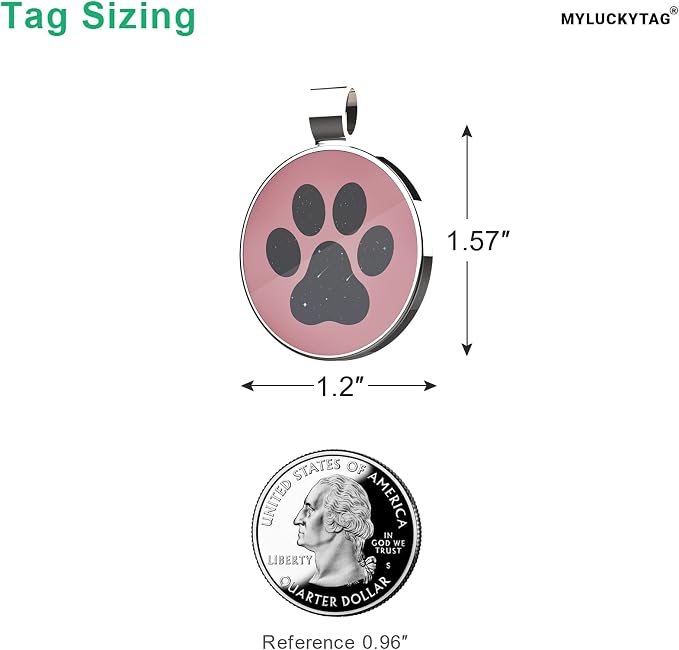 MYLUCKYTAG QR Code Pet ID | Personalized Dog & Cat Collar Tag | Online Profile - Image 2