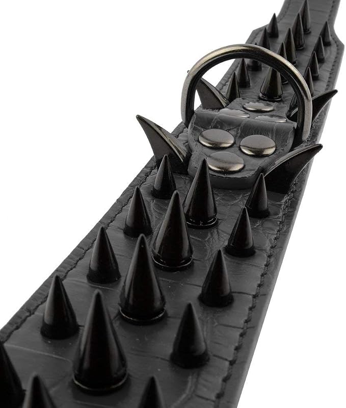 Serijoars Spiked Studded Dog Collar, PU Leather Dog Collar, Adjustable Pet - Image 4