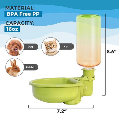 VANNON 16oz Pet Water Bottle, Gravity Dog Water Bowl Dispenser - Image 6