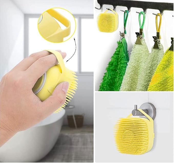 Pet Bath Massage Brush Puppy Dog Cat Grooming Cleaning Soft - Image 4