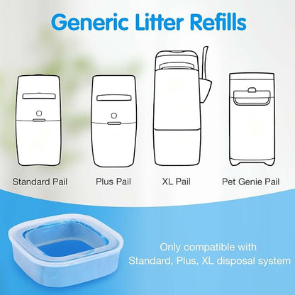 Cat Litter Refills Bags 4 Pack Enhanced Odor Control Litter Refills Compatible - Image 6