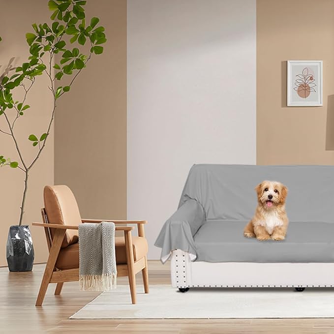 DUJUIKE Waterproof Bed Cover for Dog and Cats, Pet Hair Resistant Bed Sheet - Image 5