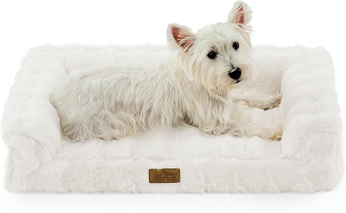 Faux Rabbit Fur Orthopedic Dog Bed, Dog Bed by COZYKISS