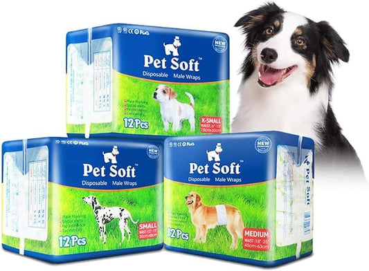 Pet Soft Disposable Male Dog Wraps by PetSoft