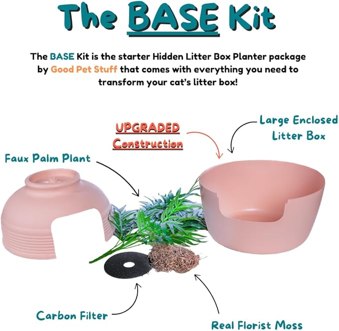 Good Pet Stuff Hidden Litter Box Planter, Decorative Cat Litter Enclosure - Image 5