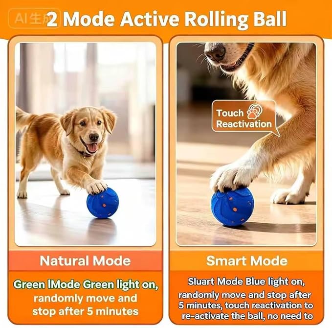 PawPlay 2026 Smart Interactive Dog Ball, Rechargeable Electronic Pet Toy - Image 6