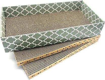 Cat Scratcher Cardboard Scratching Pads Scratch Lounge Bed by MECOOL