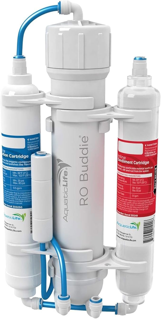 Aquatic Life RO Buddie 3-Stage Reverse Osmosis Aquarium Water Filter System RO by AQUATICLIFE