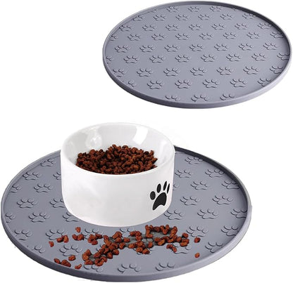 Dog Food Mats - Waterproof Silicone Dog Mat by WLDJMP
