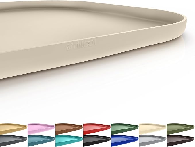 Silicone Pet Food Mat with Raised Edge by smilool