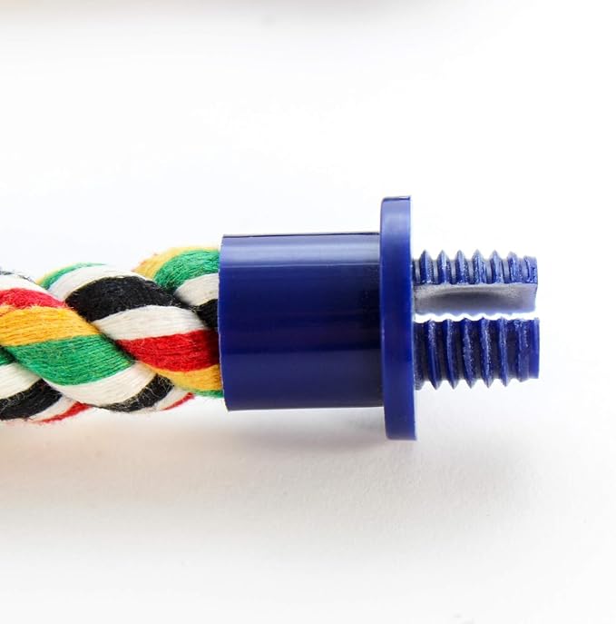 PENN-PLAX Bird Life Multicolored and Flexible Rope Perch – Create Fun, Colorful - Image 7