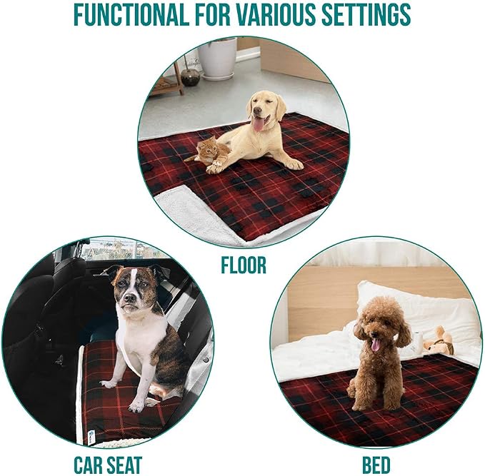 PetAmi Dog Blanket for Bed, XL Pet Blanket Large Dogs, Fleece Furniture Couch - Image 4