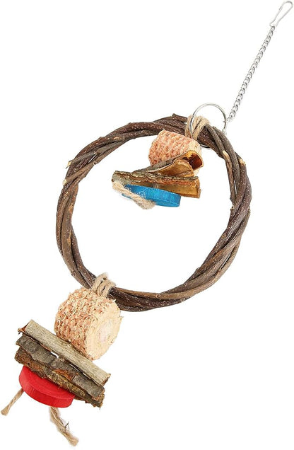 Bird Swing, Corn Cob, Edible Coloring, Beak Sharpening, Anxiety Relief - Image 4