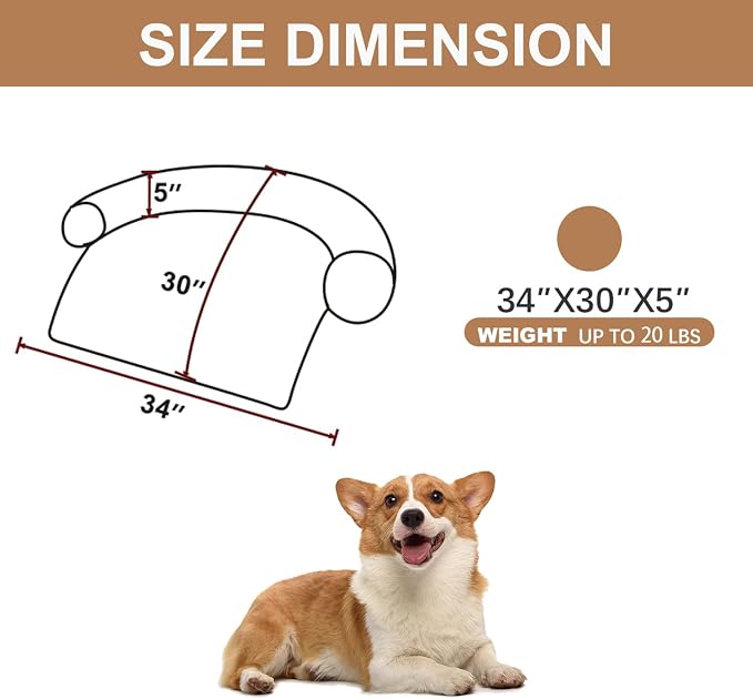 Calming Dogs/Cats Bed Mats, Dog Pad Washable Removable Couch Cover, Plush Long - Image 2