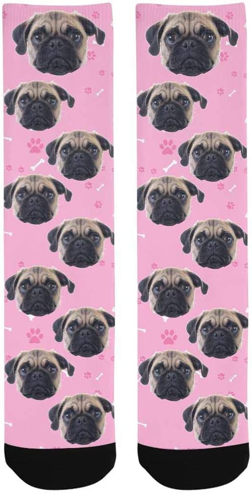 Custom Face Socks, Personalized Dog Lover Pet Photo Picture on Socks Unisex - Image 3