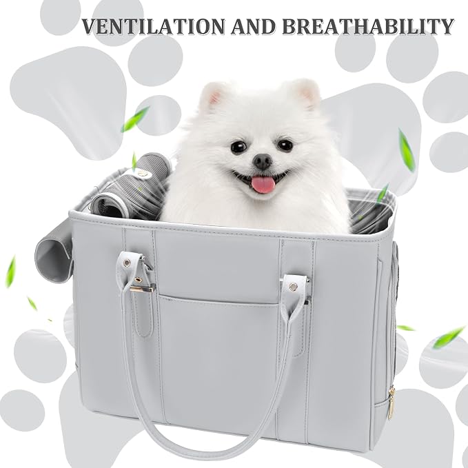 Fashion Pet Carrier Dog Purse Cat Bag Soft-Sided Carriers Travel Airline - Image 5