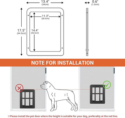 PETLESO Large Dog Door for Screen Door - Image 3