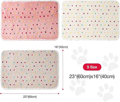 Dono 1 Pack 3 Dog Blankets, Soft Fluffy Fleece Pet Blanket Warm Sleep Mat Paw - Image 3
