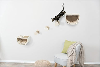 Trixie Eden Wall Mounted Cat Lounge – Space-Saving Cat Wall Shelves by TRIXIE