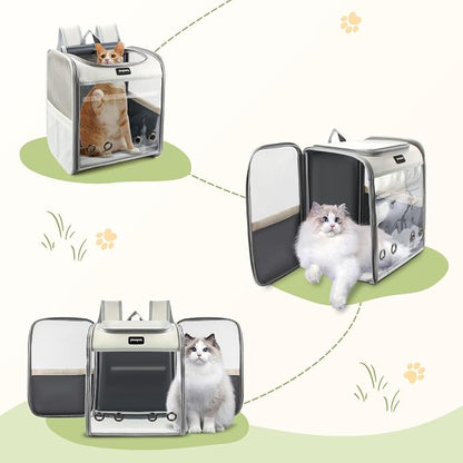 Cat Carrier Backpack, Large Pet Carrier Backpack, Cat Travel Backpack - Image 5