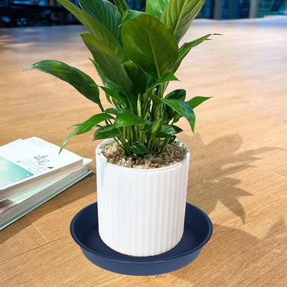 4 Pack of 14 inch Plant Saucers Bird Bath Bow Round, Plastic Plant Saucer Tray - Image 6