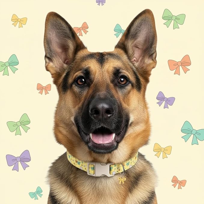 Bow Dog Collar for Large Dogs, Cute Dog Collar - Image 8