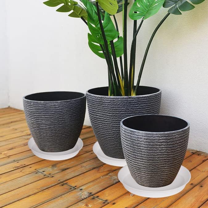 2 Pack of 17 inch Plant Saucer, 2.3" Depth Tray, Large Deep Garden Plastic - Image 7