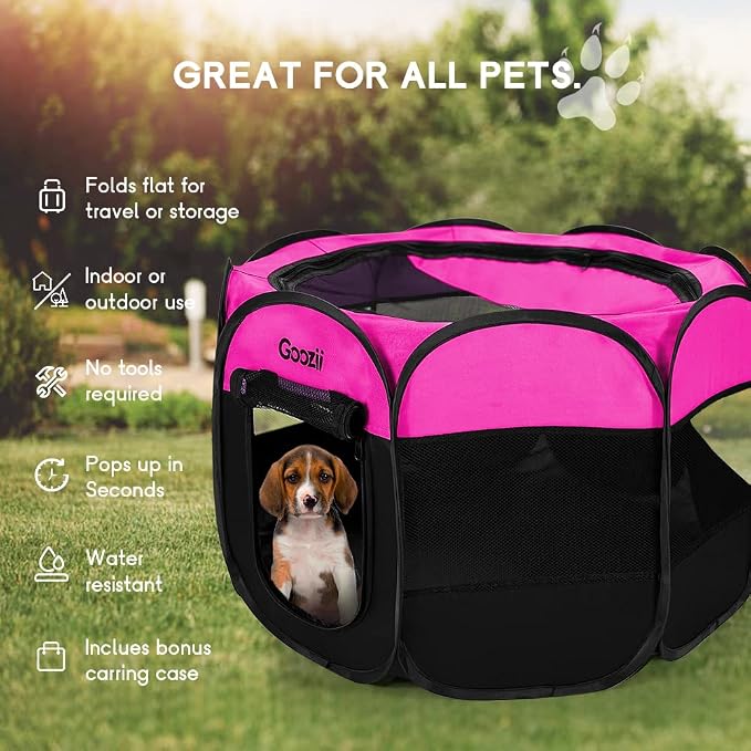 Portable Dog Playpen for Small Dogs Indoor Outdoor, Foldable Pet Puppy Playpens - Image 4