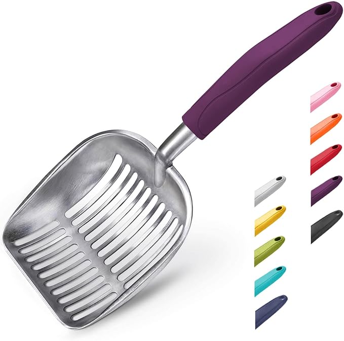 WePet Cat Litter Scoop, Aluminum Alloy Sifter, Kitty Metal Scooper, Deep Shovel by WePet