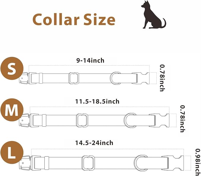Dog Collar and Leash Set, Leather Silicone Waterproof Odor-Proof Dog Collar and - Image 6