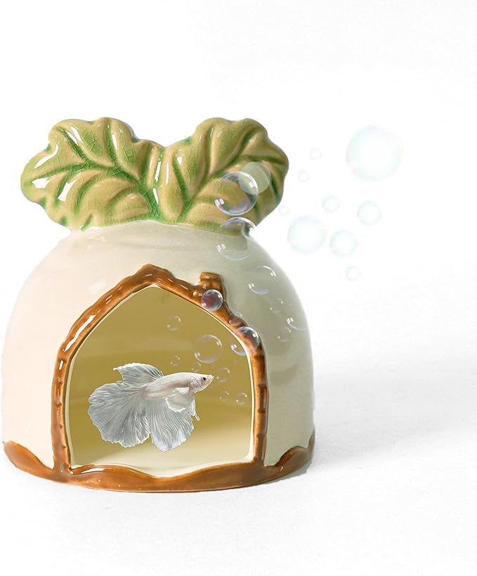 Aquarium Decor Cave Betta Fish Aquarium Accessories Ornaments Hiding Cave by Deapeey