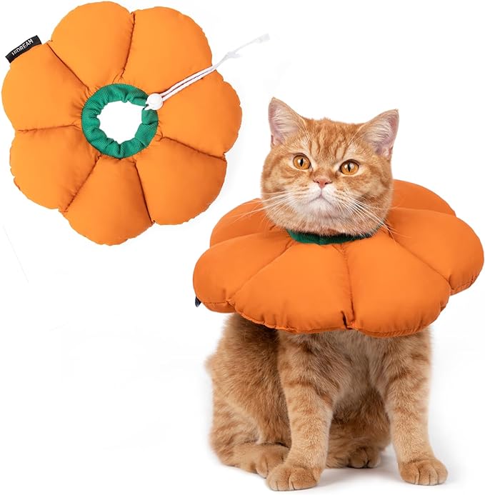 Cat Cone Collar, Cute Waterproof Recovery Collar, Anti-Bite Lick Wound Healing by HHIDREAM