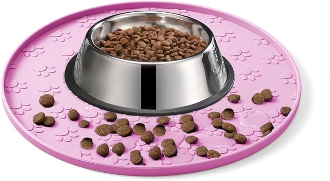 Dog Food Mat - Waterproof Dog Bowl Mat by WLDJMP