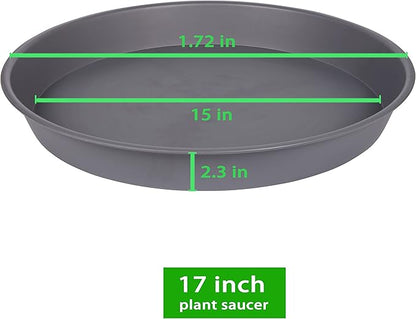 2 Pack of 16 17 inch Plant Saucer, 2.3" Depth, Plant Trays - Image 3