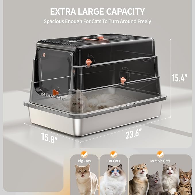 Stainless Steel Cat Litter Box - Image 2