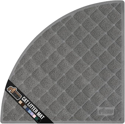 GORILLA GRIP Cat Litter Box Mat, Water Resistant, US Designed Kitty Litter by GorillaGrip