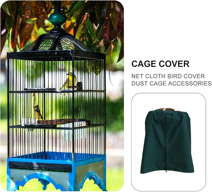 VOSAREA Round Bird Cage Cover Round Dome Top Parrot Cage Cover Waterproof and - Image 4