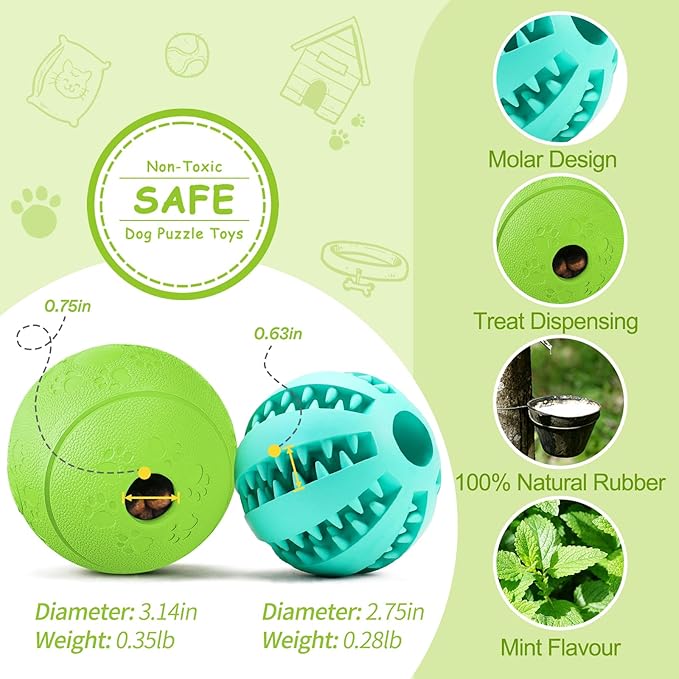 HIPPIH Dog Puzzle Toy 2 Pack, Interactive Dog Toys - Image 2