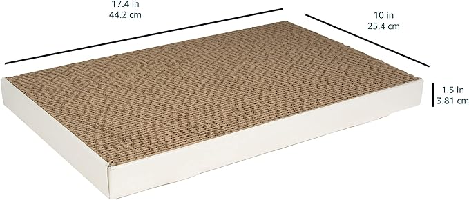 Amazon Basics Corrugated Cardboard Cat Scratcher, Scratching Board, Reversible - Image 5