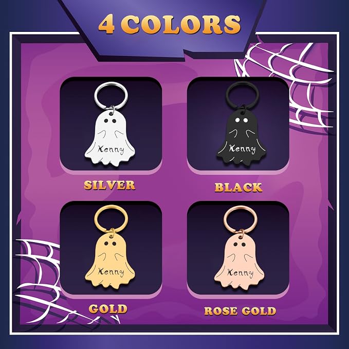 Spooky Dog Tag, Halloween Personalized Dog Tags - Image 7