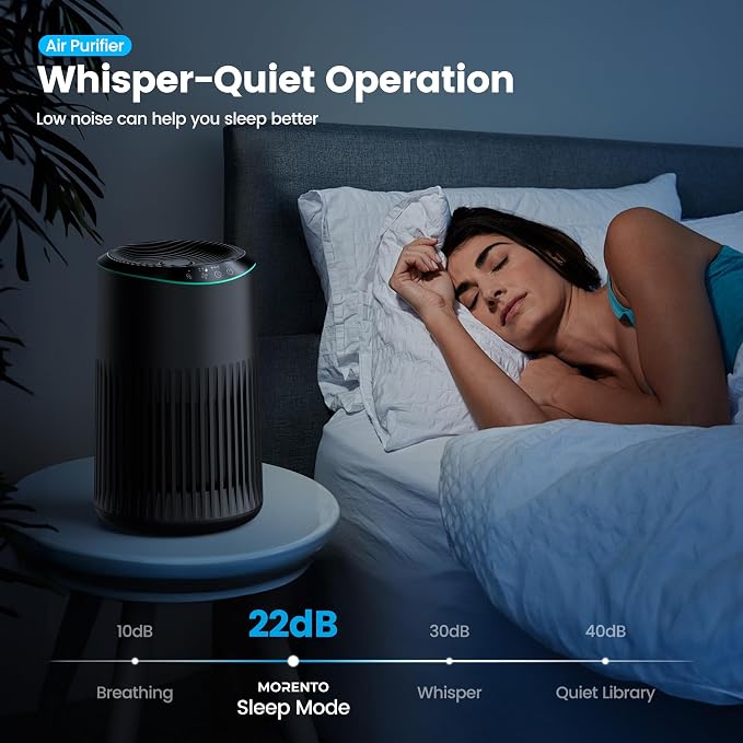 Air Purifiers for Bedroom Home for Smoke Pet Dander Odors, Air Purifier - Image 4