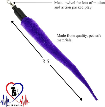 Pet Fit For Life Cat Wand Toy: 5-Piece Worm Teaser & Exerciser - Image 3