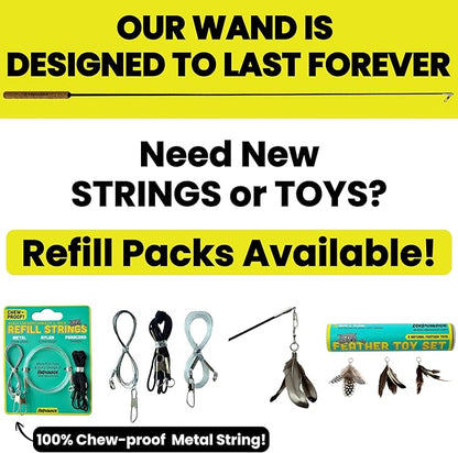 Forever Stick with Chew-Proof Metal Wire String and Transparent Fishing Line - Image 8