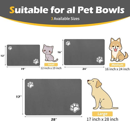 Pet Feeding Mat-Absorbent Dog Mat - Image 2