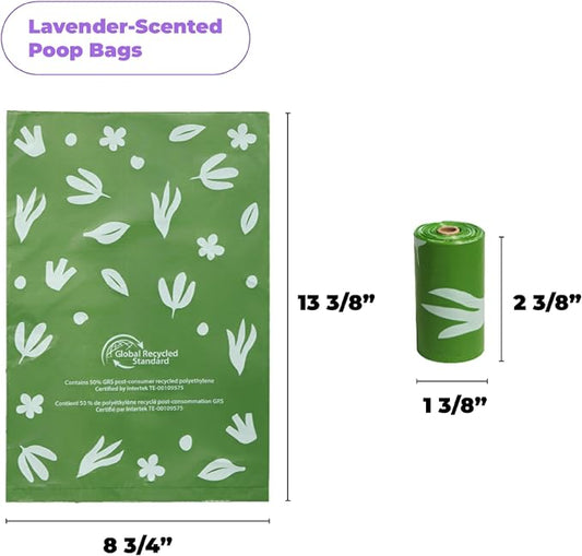 Best Pet Supplies Poop Bags for Dogs, 50% Post-Consumer Recycled Content dog - Image 2